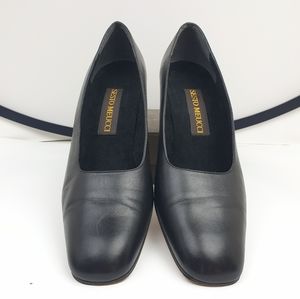 Sesto Meucci Leather Pumps comfort square heel casual business size 9.5